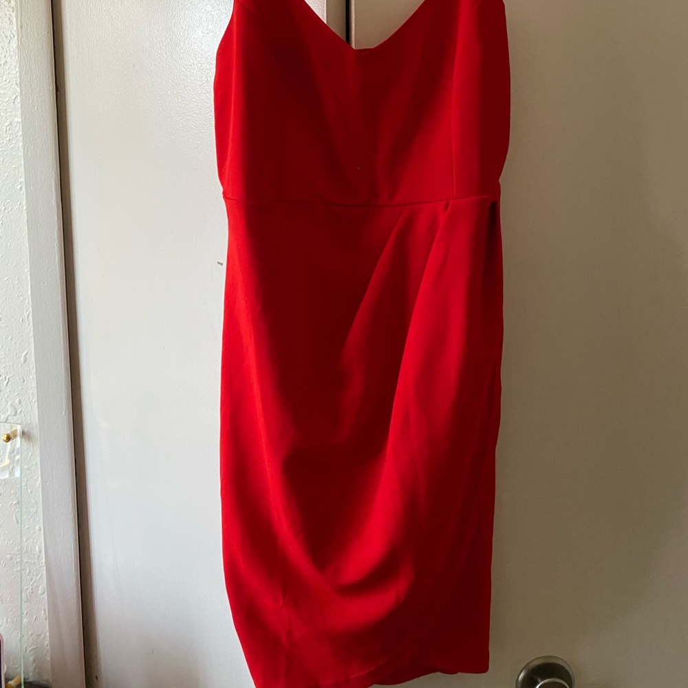 Red mini dress brand new with tags. Size medium
